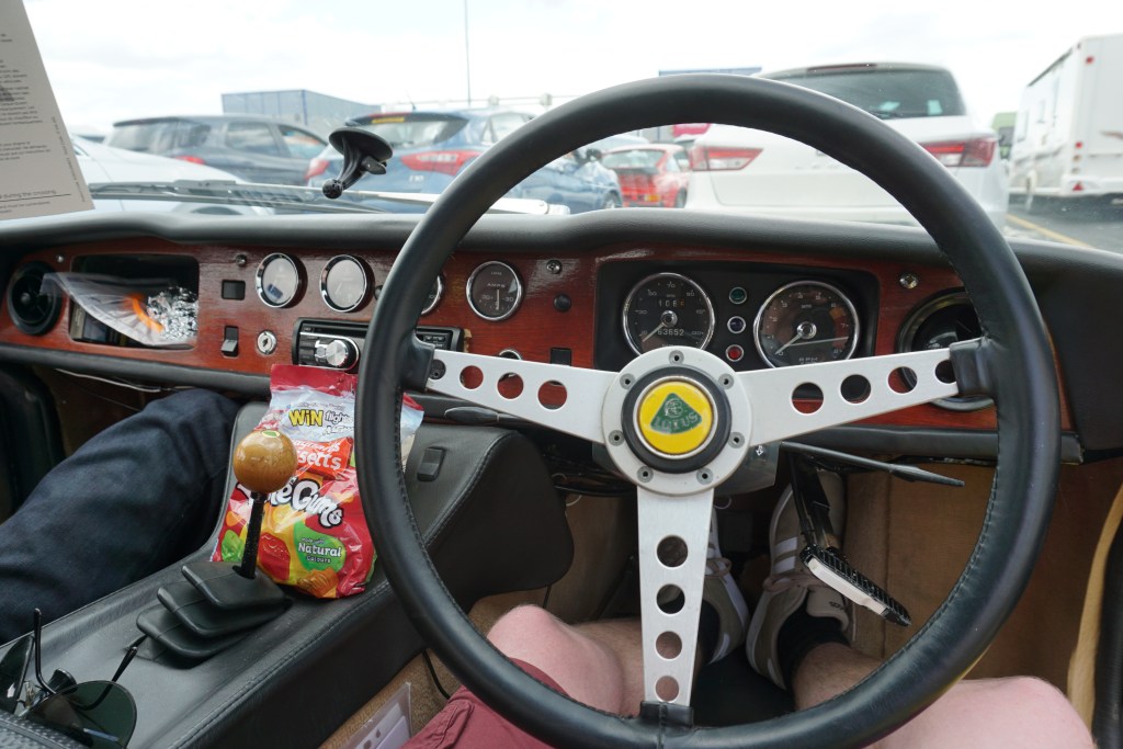 Lotus Europa Steering Wheel and Cabin